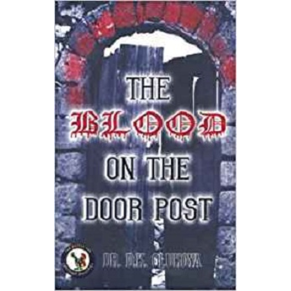 The blood on the door post
