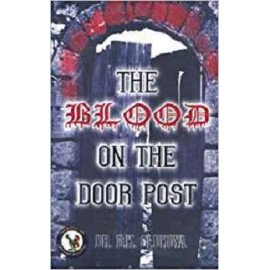 The blood on the door post
